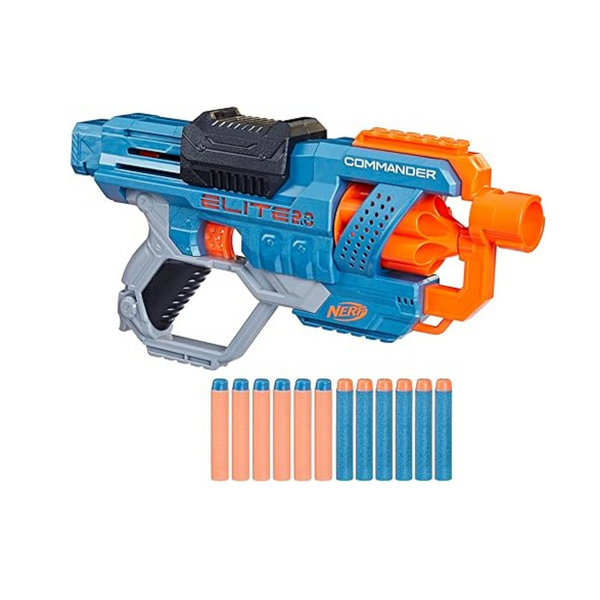 Nerf Elite 2.0 Commander RC-6 Dart Blaster with 12 Darts