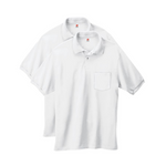 2-Pack Hanes Men's Short-Sleeve Jersey Pocket Polo