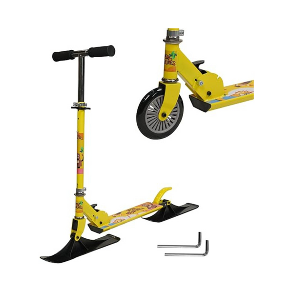 2-in-1 Kids Kick Scooter, Snow Sled Conversion Kit