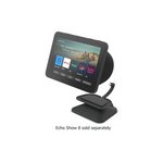 Echo Show 8 (3rd Gen) Adjustable Charging Stand w/ USB-C Charging Port (Charcoal)