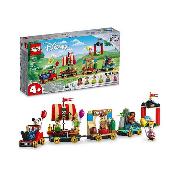 200-Piece LEGO Disney 100 Celebration Train Building Toy w/ 6 Minifigures