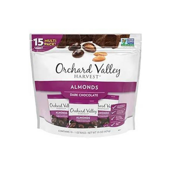 15-Count 1-Oz Orchard Valley Harvest Dark Chocolate Covered Almonds