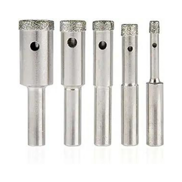 5-Piece NEIKO Diamond Hole Saw Set (1/4: Shank, Sizes 5/32 to 1/2")