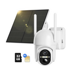 Ebitcam 4G LTE Cellular 2K Live View Solar Security Camera Kit