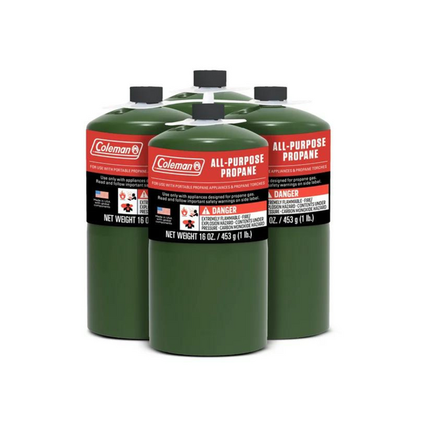 4-Pack Coleman Propane 16 oz. Camping Stove Replacement Fuel