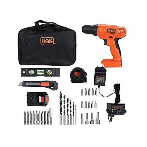 Black+Decker 20V Max Drill & Home Tool Kit, 34 Piece