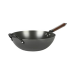 12.6" Babish Carbon Steel Flat Bottom Wok and Stir Fry Pan