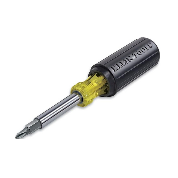 Klein Tools 11-in-1 Multi Bit Screwdriver & Nut Driver w/ Cushion Grip Handle