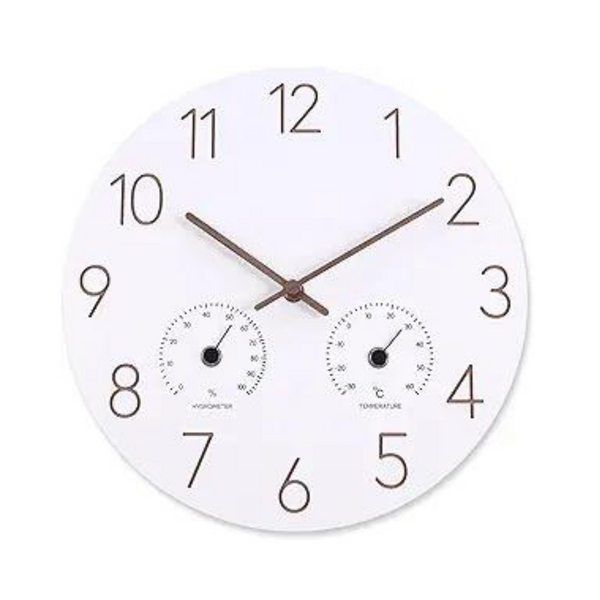 Wall Clock with Temperature & Humidity