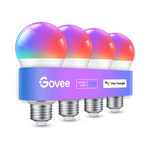 4-Pack Govee Smart WiFi Bluetooth Color Changing Light Bulbs