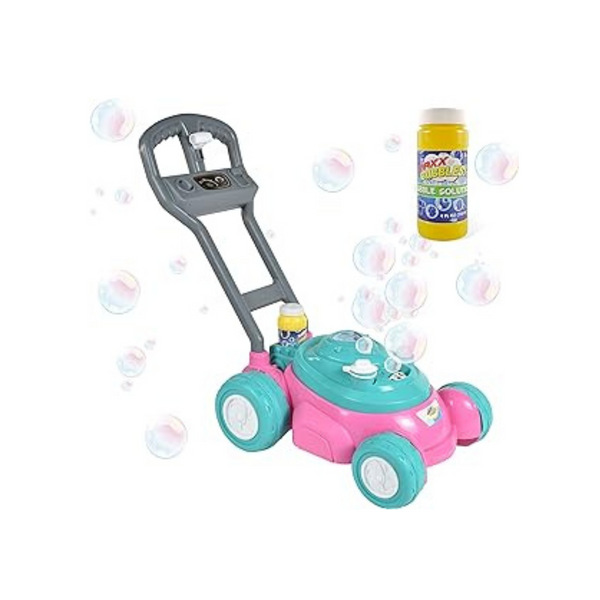 Bubble-N-Go Toy Lawn Mower with Refill Solution