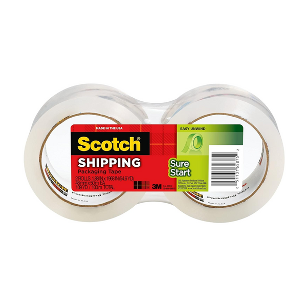 2-Pack Scotch Sure Start Packing Tape