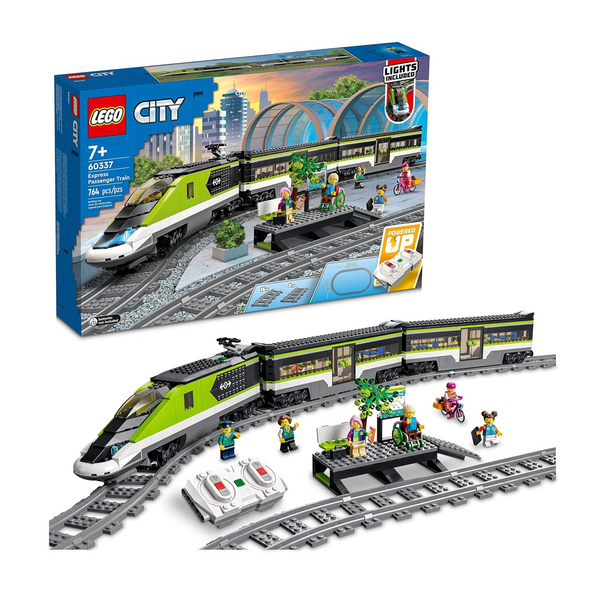 764-Piece LEGO City Express Passenger Train Set Building Toy w/ Remote Control