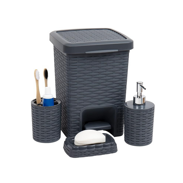 4 Pc Bathroom Essentials Set