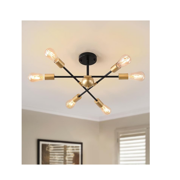 6-Light Modern Sputnik Chandelier