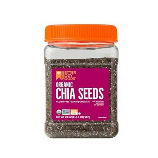 20-Oz BetterBody Foods Organic Chia Seeds