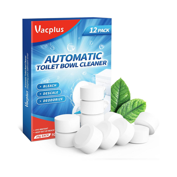 12-Count Vacplus Toilet Bowl Cleaner Tablets w/ Bleach