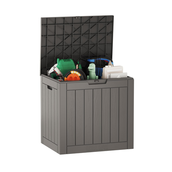 East Oak 31 Gallon Indoor/Outdoor Storage Box with Lockable Lid