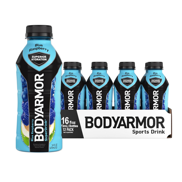 Bodyarmor Sports Drink Sports Beverage, Coconut Water Hydration, 16 Fl Oz Bottles (Pack of 12)