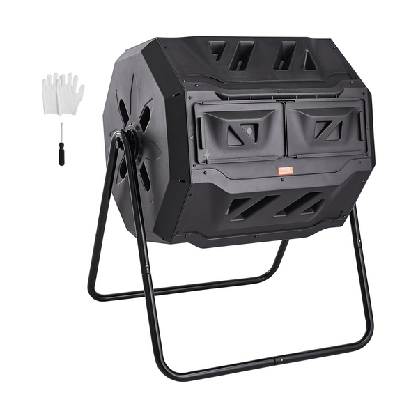 Vevor 43-Gal Dual Chamber Composting Tumbler