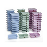 60-Count Mainstays Meal Prep Food Storage Containers w/ Clear Lids