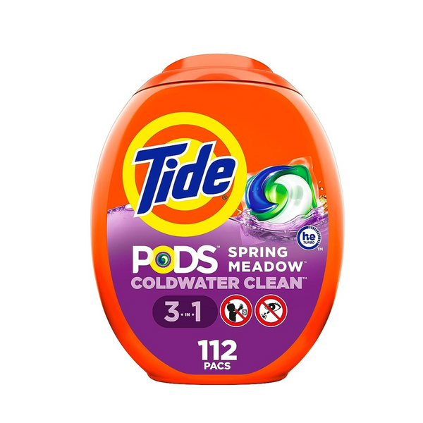 112-Count Tide PODS Laundry Detergent (various) + $20 Amazon Credit