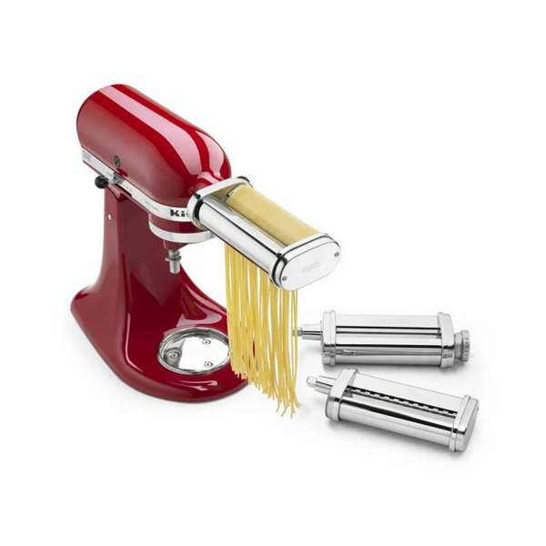 3-Piece KitchenAid Metal Pasta Roller/Cutter Attachment (Stainless Steel)