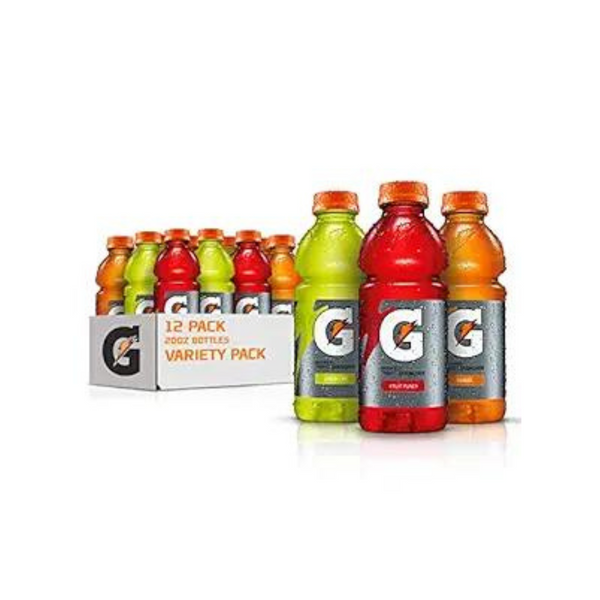 12 Pack Gatorade Thirst Quencher Sports Drink, 20oz Bottles