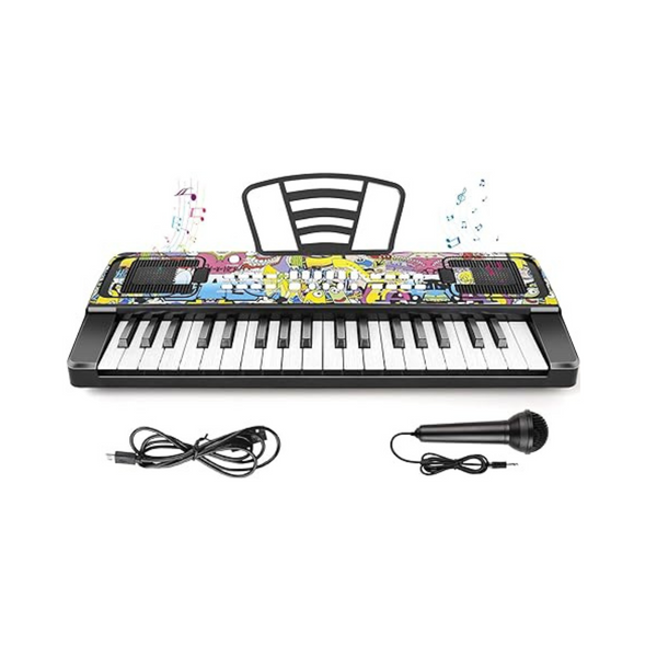 37 Keys Electronic Piano with Music Book Bracket for Kids