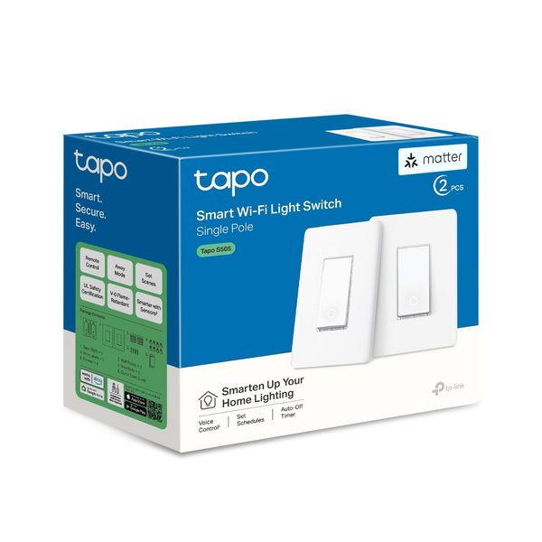 2-Pack TP-Link Tapo Matter Smart Light Switch