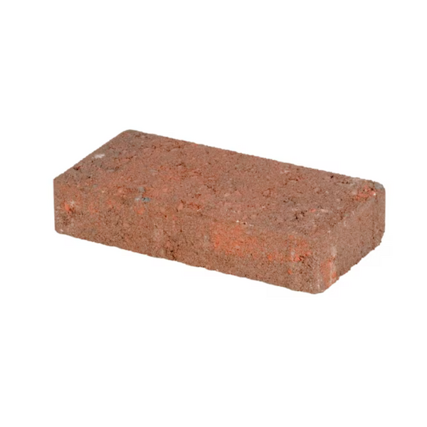 Holland Rectangle Concrete Paver (Red/Charcoal or Gray/Charcoal 8"L x 4"W x 2"H)