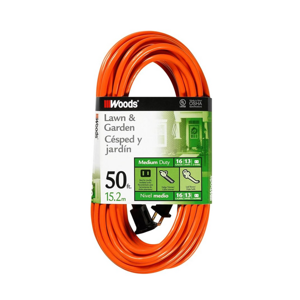 Woods 50′ 16 Gauge Extension Cord