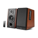 Edifier 66W RMS Bluetooth Monitor Bookshelf Speakers (Pair, Walnut)