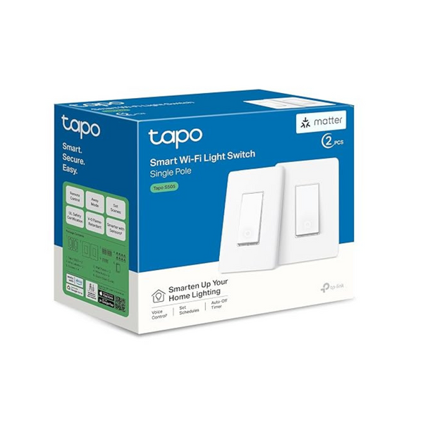 2-Pack TP-Link Tapo Matter Smart Light Switch