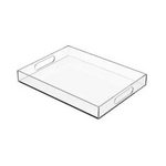 Acrylic Serving Tray with Handles, 16 x 12