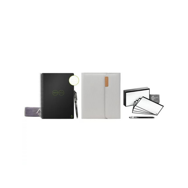 Rocketbook Ultimate Smart Bundle with Smart Notebook, Cloud Cards, Folio Cover & More Accessories