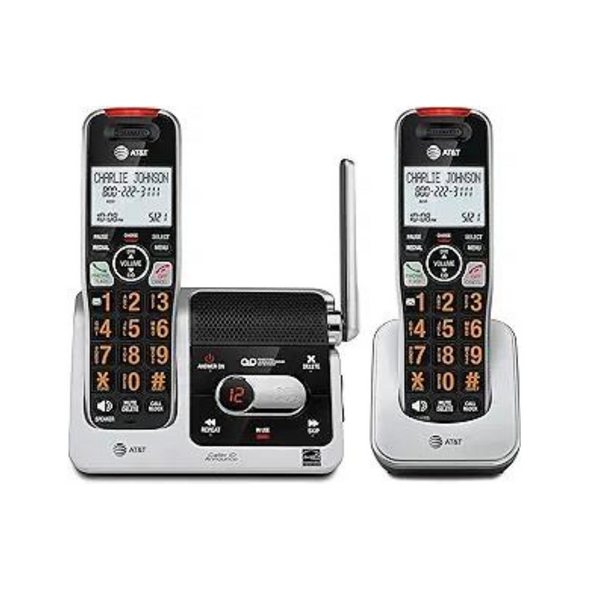 AT&T Dect 6.0 2-Handset Cordless Phone, Intercom