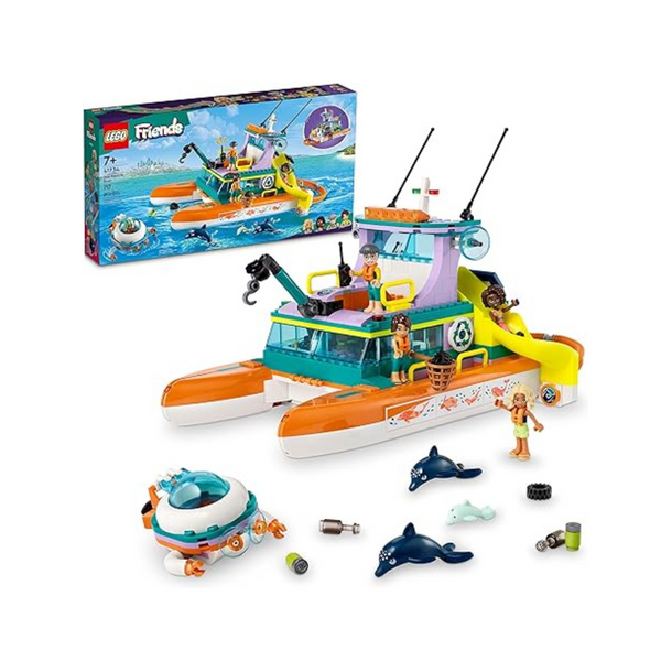 717-Piece LEGO Friends Sea Rescue Boat Building Toy (41734)