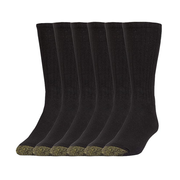 Goldote Men’s Harrington Crew Socks, 6-Pairs