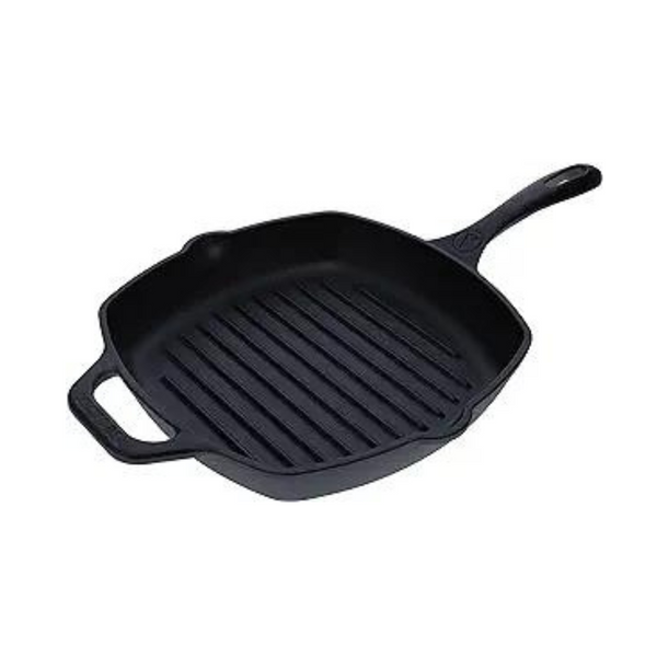 10" Victoria Cast Iron Deep Grill Pan