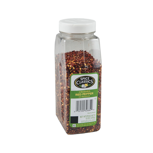 Spice Classics Crushed Red Pepper Large 12oz Container