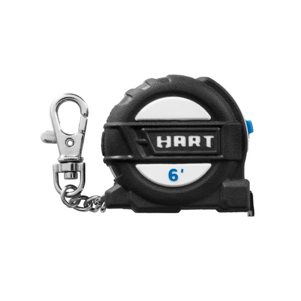 3-Pack Hart 6' Compact Wide-Blade Tape Measure Keychains