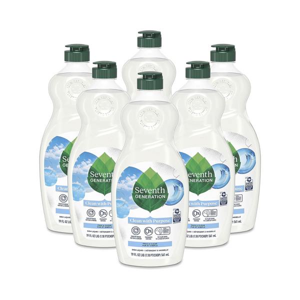 6-Count 19-Oz Seventh Generation Liquid Dish Soap (Fragrance Free)