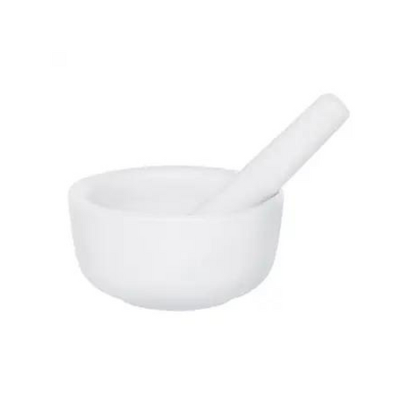 3.5" HIC Kitchen Porcelain Mortar and Pestle (White)