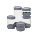 5-Piece Anchor Hocking Clear Glass Canister Set