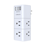 Qinlianf 6 AC Multi Plug Outlet Extender Surge Protector