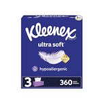 3 Boxes of 120-Ct Kleenex Ultra Soft or Soothing Lotion 3-Ply Facial Tissues