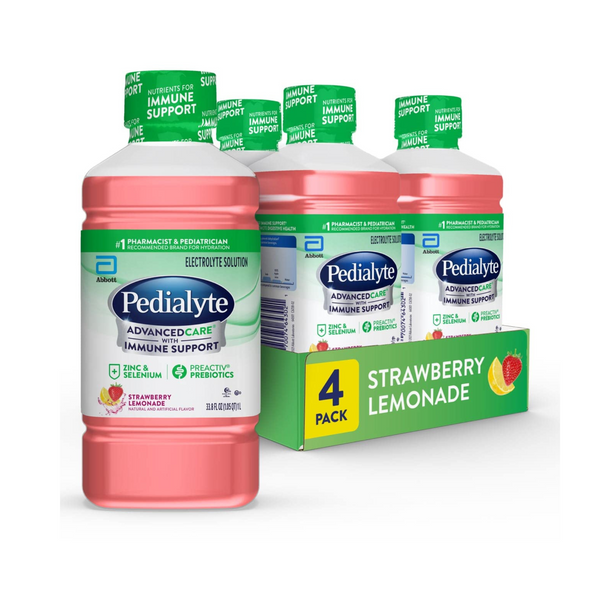 4-Count Pedialyte AdvancedCare Electrolyte Solution Hydration Drink