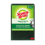 8 Scotch-Brite Heavy Duty Large Scour Pads