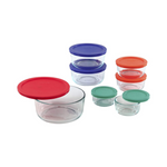 Pyrex Simply Store 14-Pc Glass Food Storage Container Set with Lids